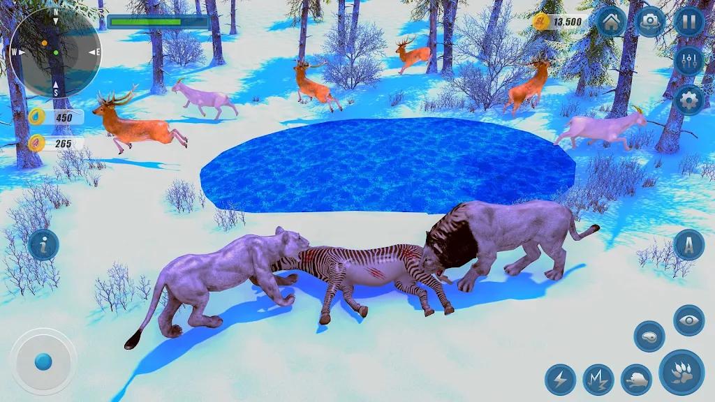 狮子模拟器安卓版最新版2024(Wild Snow Lion Simulator) v2 手机版
