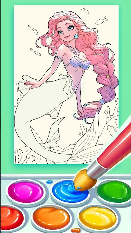 奇妙公主填色游戏(Princess Color) v1.0.1.0 安卓汉化版 v1.0.1.0 安卓汉化版