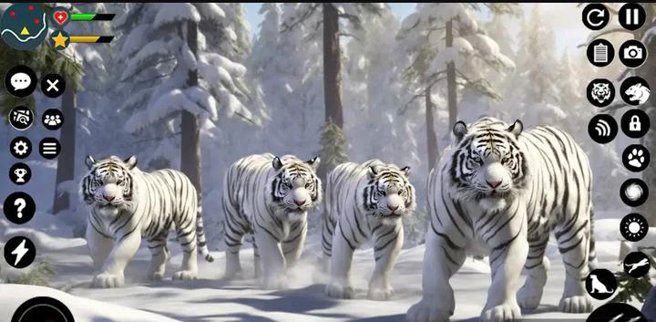 北极白虎家族3d版(Snow White Tiger Family Sim 3D) v1.21  安卓最新版 v1.21  安卓最新版