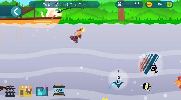 小猫钓鱼模拟器中文版下载安装(Cat Fishing Simulator) v3.1 安卓汉化版 v3.1 安卓汉化版