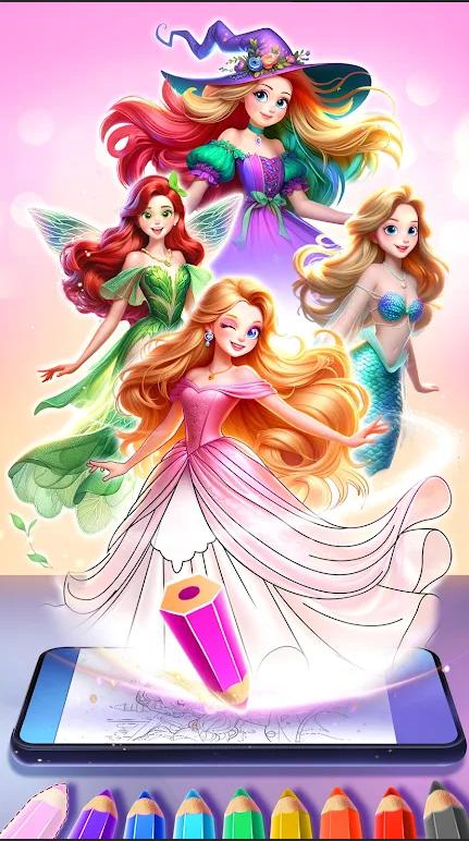 奇妙公主填色游戏(Princess Color) v1.0.1.0 安卓汉化版 v1.0.1.0 安卓汉化版