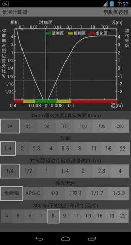 景深计算器APP免费版
