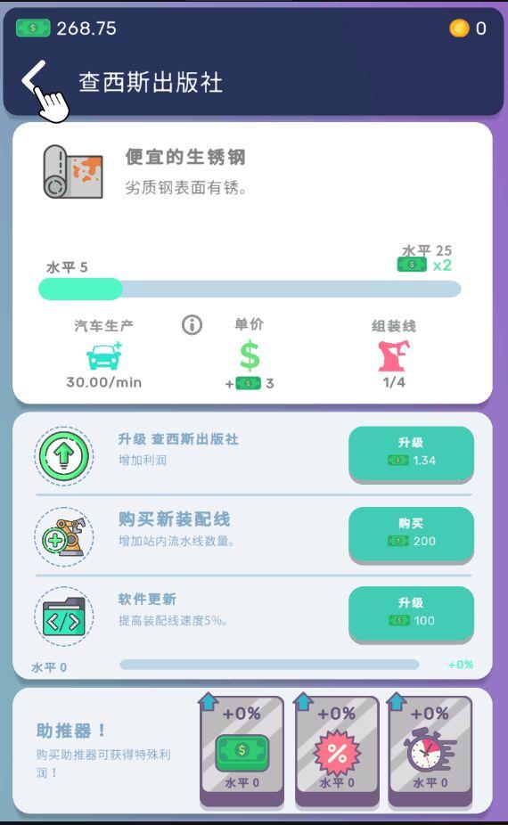 Car Industry Tycoon(汽车工业大亨无限钞票版) 1.6.5破解版截图0