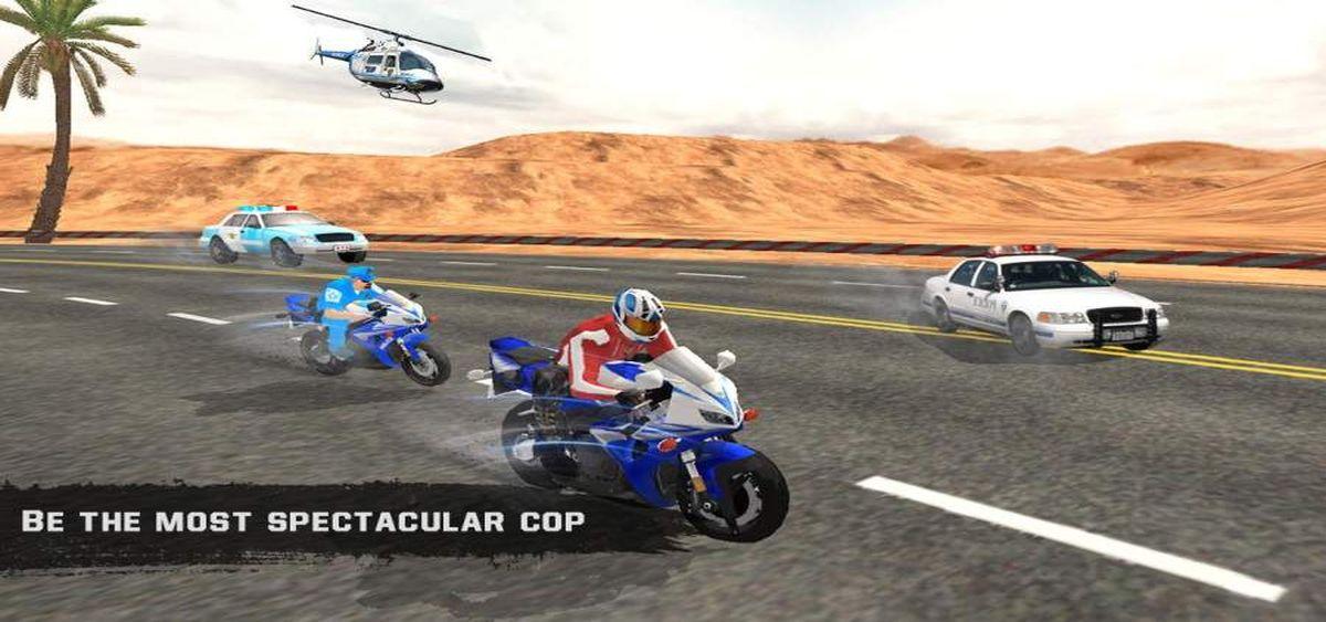 Bike Police Chase(警察摩托车无限金币版) 1.0.5安卓版截图0