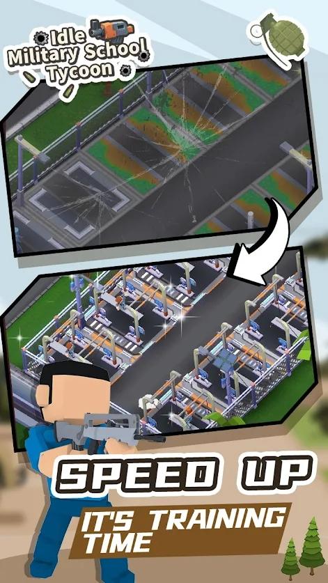 Idle Military School Tycoon(闲置军校大亨无限钞票版) 1.1.7最新版截图0