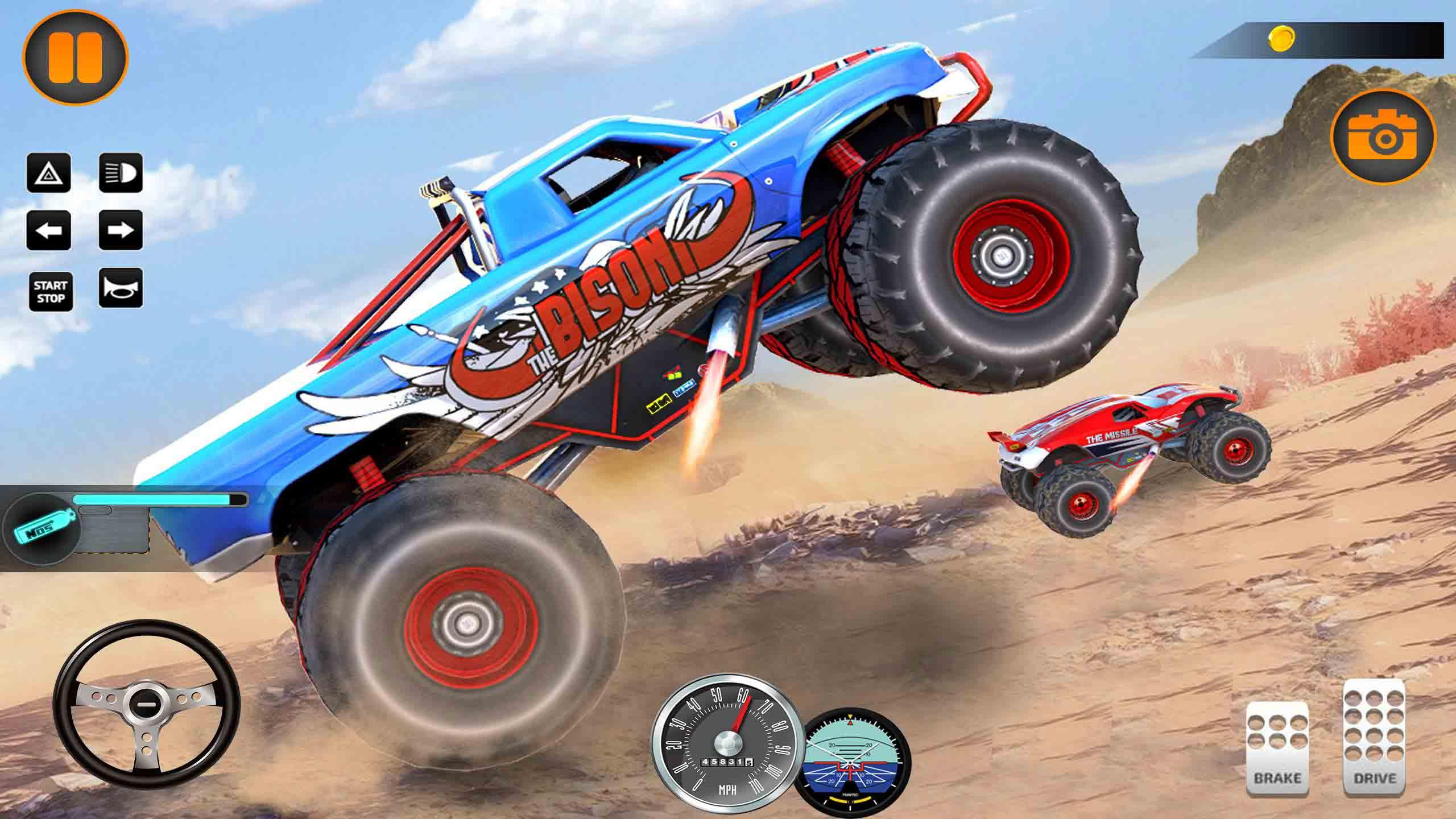 Monster Truck Death Race 2019: Car Shooting Games(怪物卡车竞赛2019)大量货币版 3.3安卓版截图3
