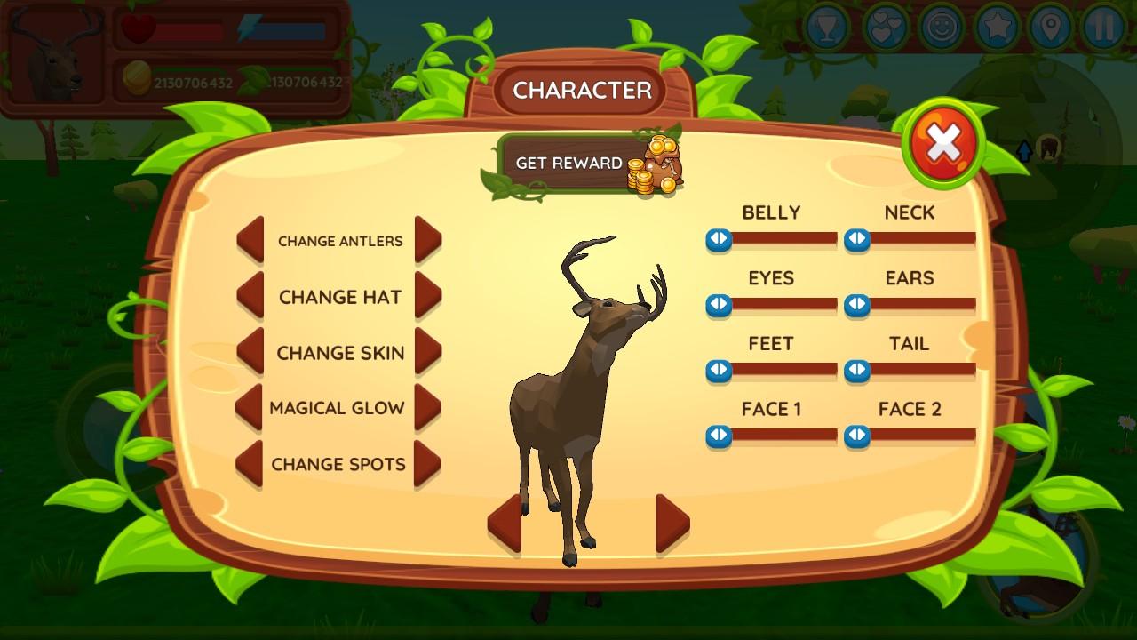 Deer Simulator - Animal Family(鹿模拟器动物家庭无限金币版) 1.166安卓版截图2