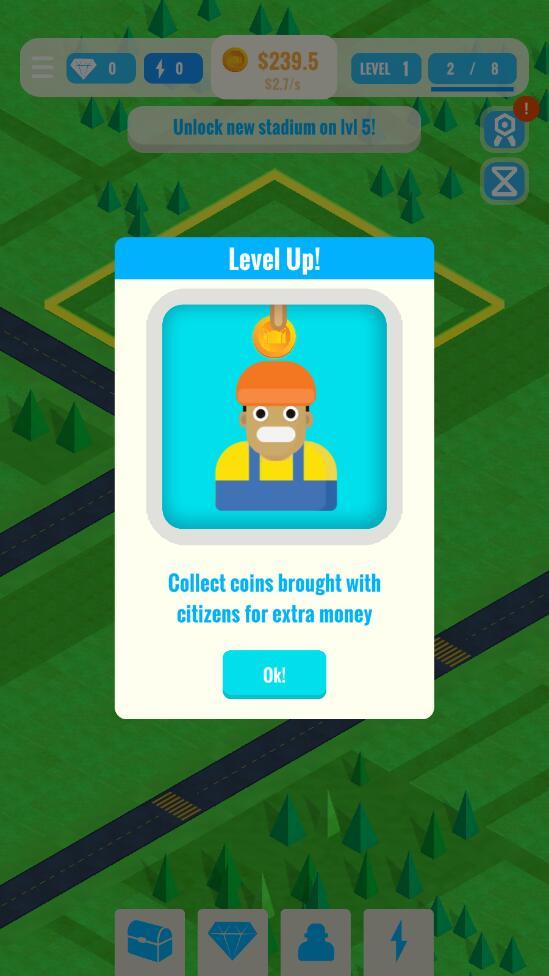 Idle Stadium Builder(空闲体育场建设者单机版) 0.5最新版截图1