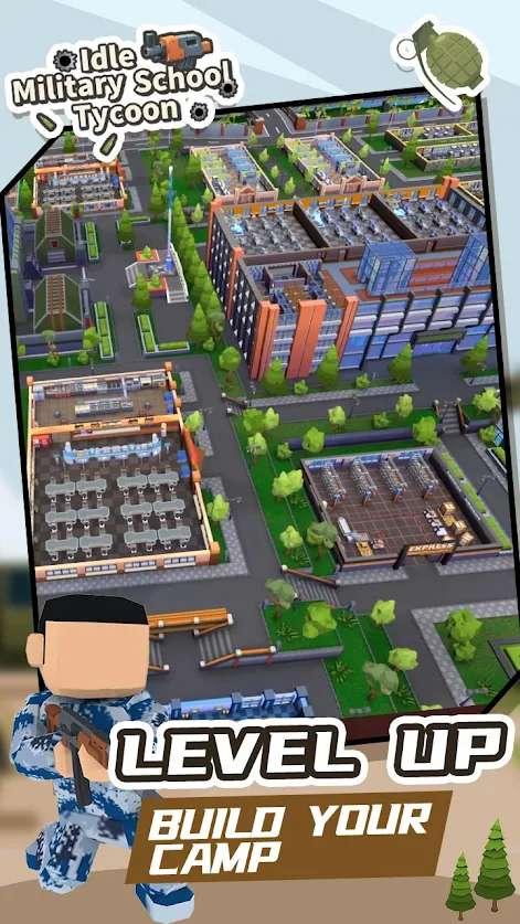 Idle Military School Tycoon(闲置军校大亨无限钞票版) 1.1.7最新版截图1