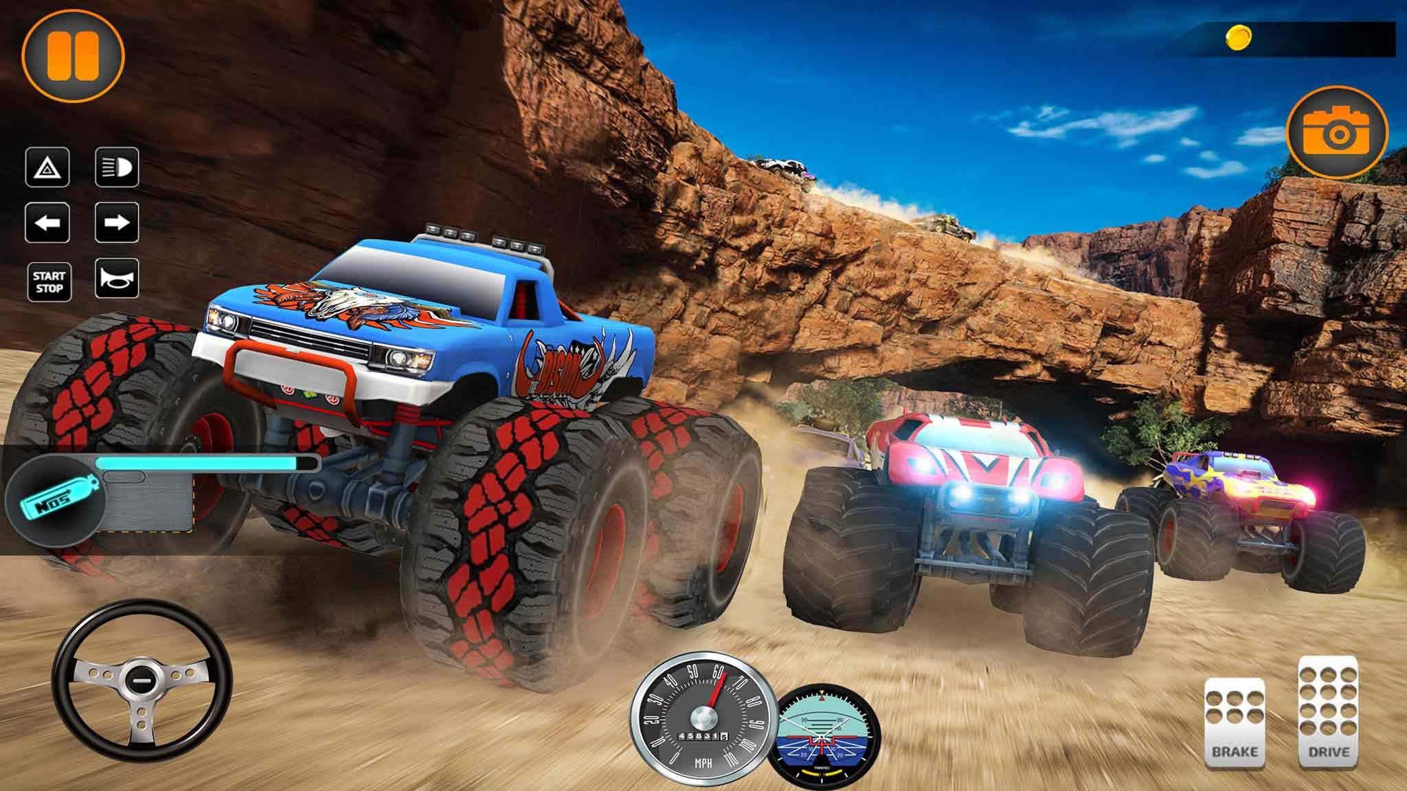 Monster Truck Death Race 2019: Car Shooting Games(怪物卡车竞赛2019)大量货币版 3.3安卓版截图2