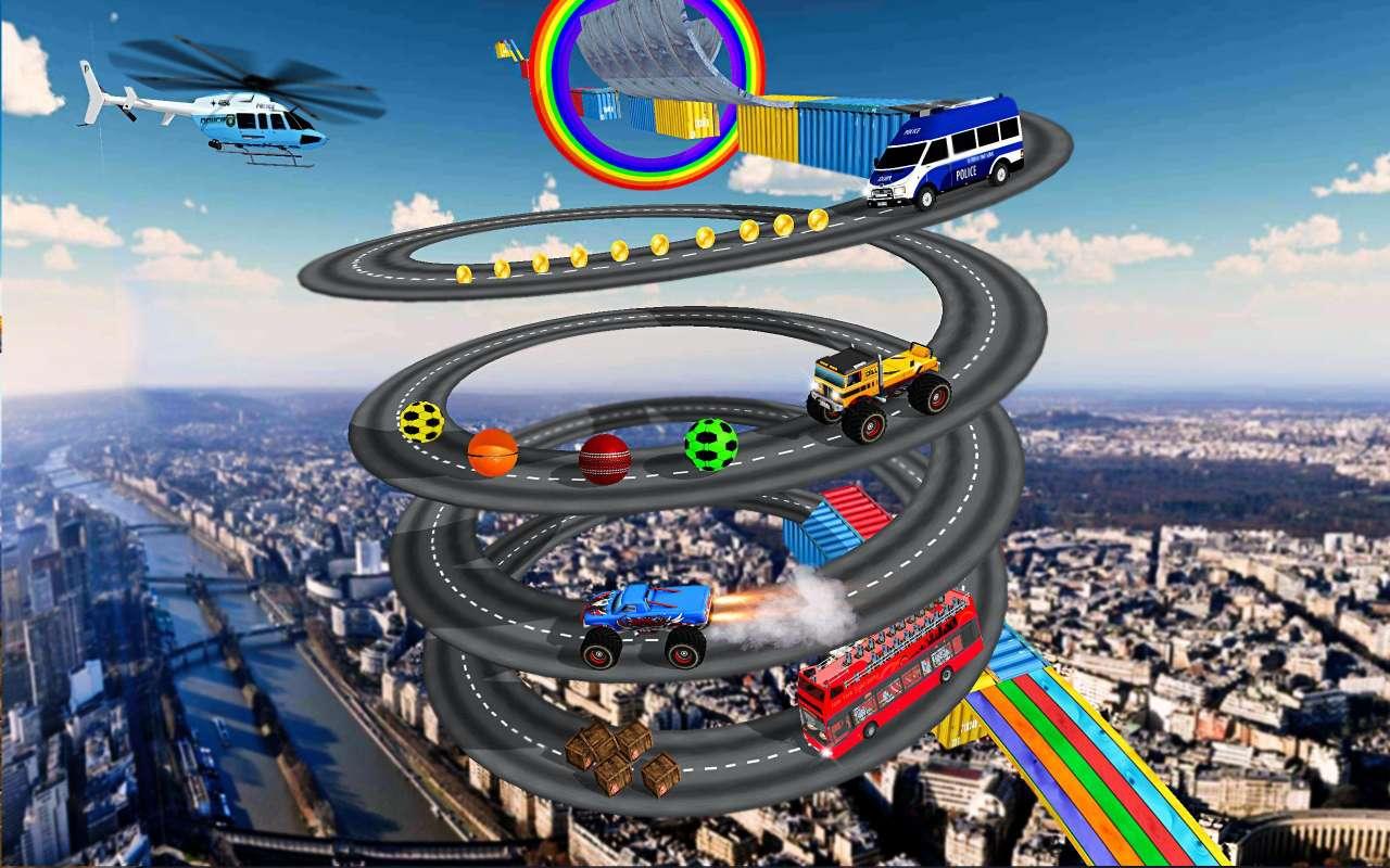 Super Mega Ramp Stunt Racing Car Drive :New Stunts Games 2021(汽车奔跑模拟器无限金币破解版) 2.1安卓版截图1