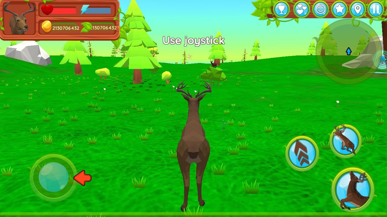 Deer Simulator - Animal Family(鹿模拟器动物家庭无限金币版) 1.166安卓版截图1