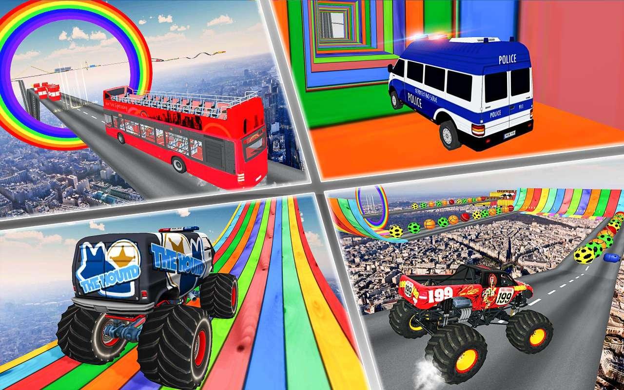 Super Mega Ramp Stunt Racing Car Drive :New Stunts Games 2021(汽车奔跑模拟器无限金币破解版) 2.1安卓版截图3