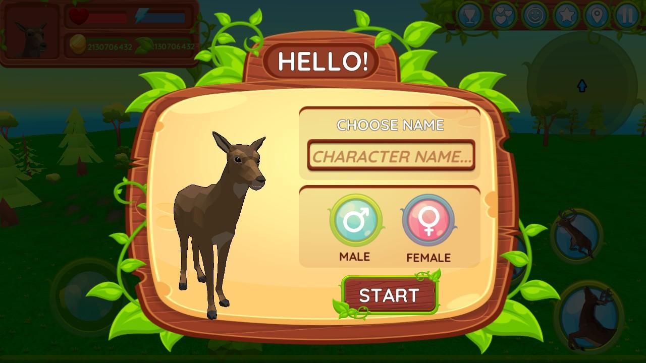 Deer Simulator - Animal Family(鹿模拟器动物家庭无限金币版) 1.166安卓版截图3