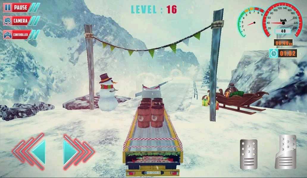 Chrismas Hill Climb Truck Driving(攀爬卡车驾驶(无条件使用货币且强加)) 1.1破解版截图3