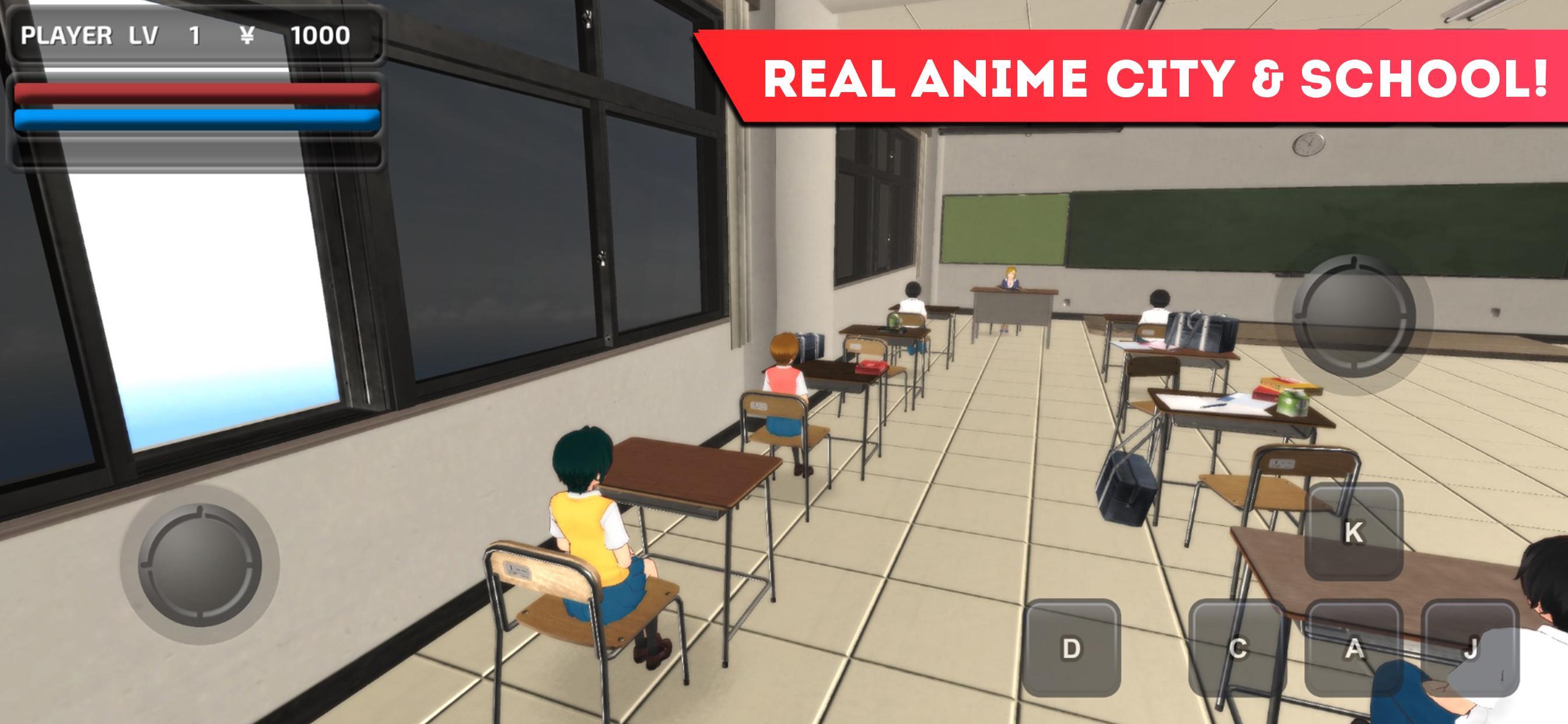 Anime School Simulator(动漫学校模拟器无限金币版) 1.0.2破解版截图0