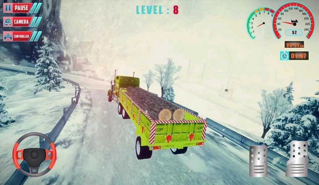 Chrismas Hill Climb Truck Driving(攀爬卡车驾驶(无条件使用货币且强加)) 1.1破解版截图1