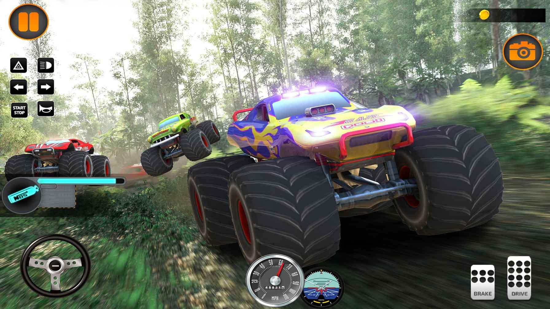 Monster Truck Death Race 2019: Car Shooting Games(怪物卡车竞赛2019)大量货币版 3.3安卓版截图1