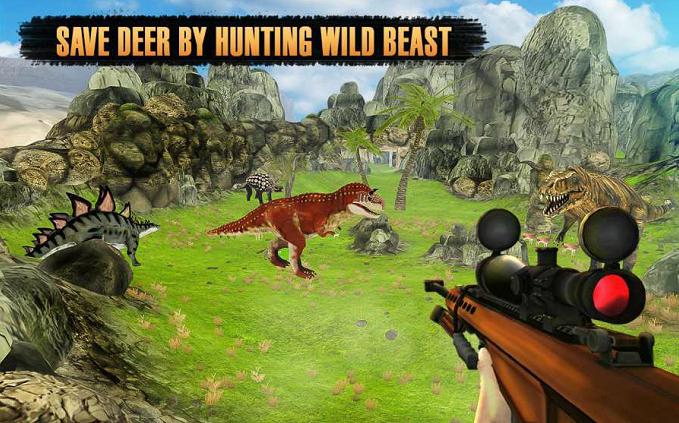 Dinosaurs Hunter Wild Jungle Animals Safari(野生丛林动物园破解版) 3.9最新版截图1