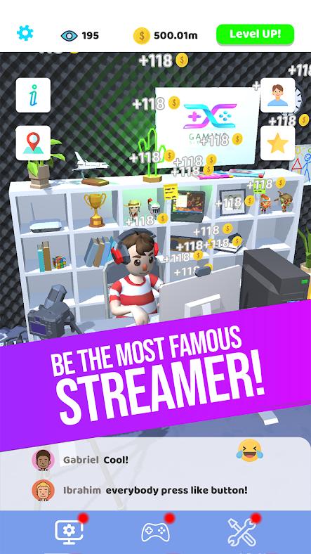 Idle Streamer(空闲主播无限金币版) 1.22安卓版截图2