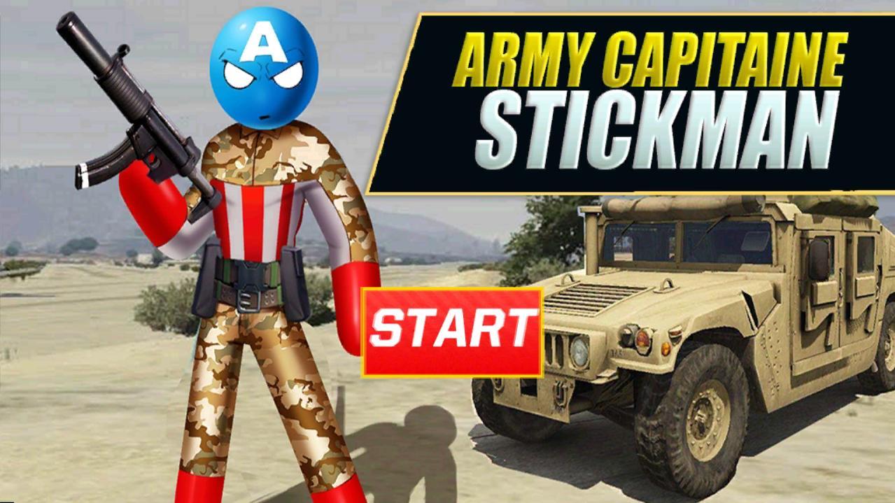 Army Capitaine Stickman(美国队长火柴人绳索英雄内置修改器版) 1.1破解版截图1