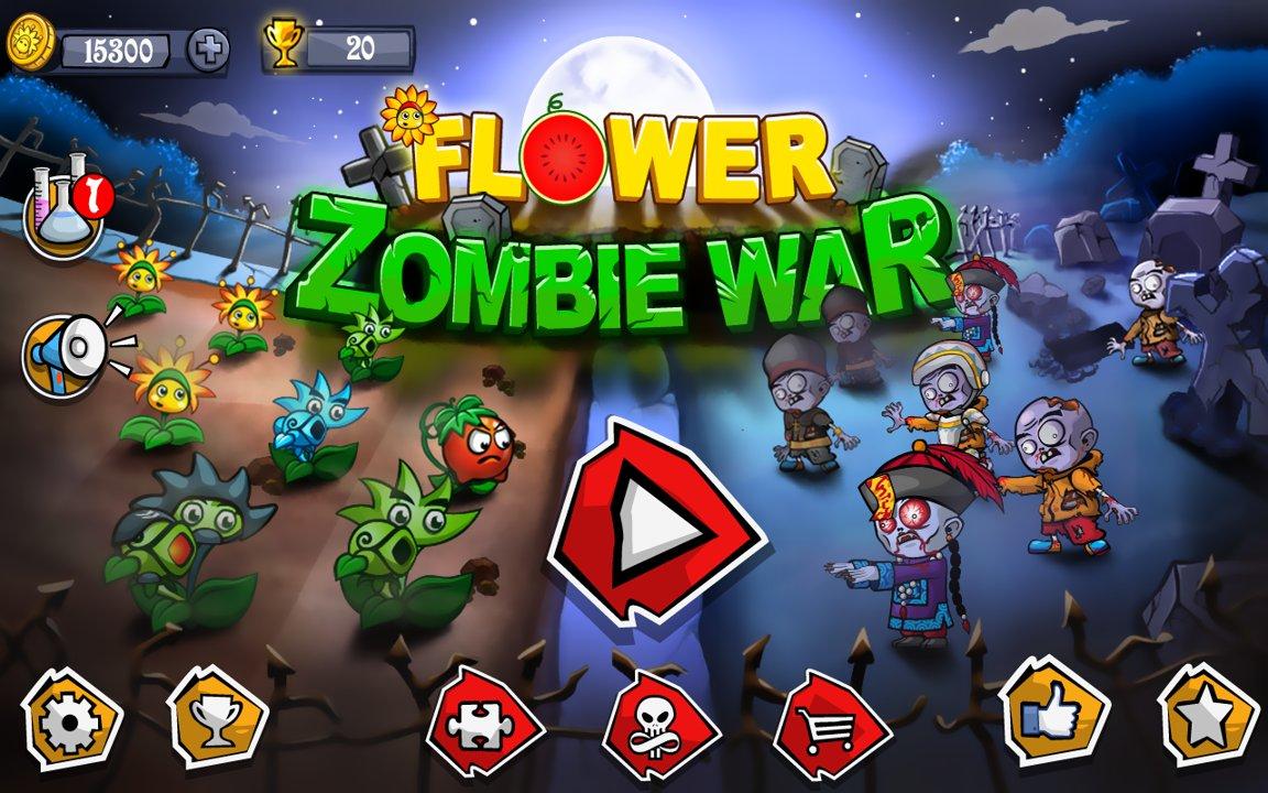 Flower Zombie War(花僵尸战争破解版) 1.2.4最新版截图1