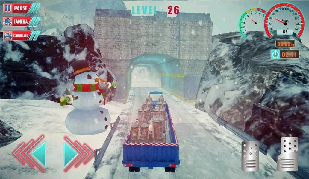 Chrismas Hill Climb Truck Driving(攀爬卡车驾驶(无条件使用货币且强加)) 1.1破解版截图2
