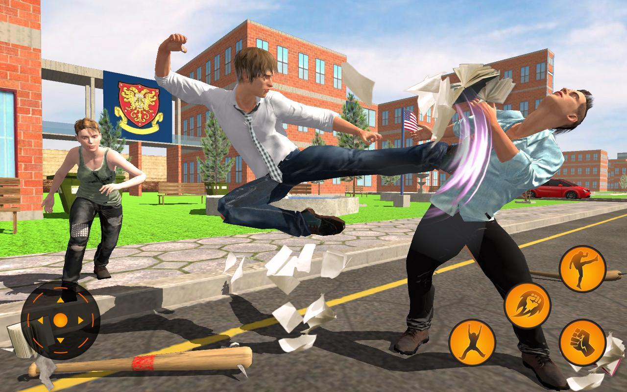 High School Kungfu Gangster(高校功夫大师(足够货币使用不减反加)) 1.0破解版截图1