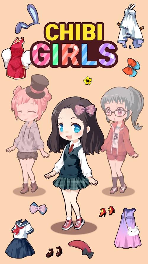 赤壁女孩破解版解锁服装(Chibi Girls) 0.0.2最新版截图0