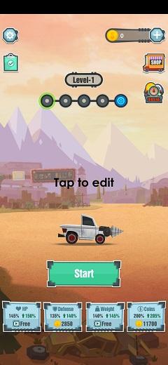 疯狂的赛车破解版 1.0.1免广告版截图1