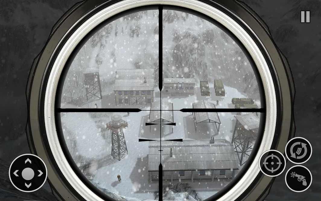 Snow Army Sniper(雪军狙击手射击战争无条件购买版) 1.4安卓版截图1