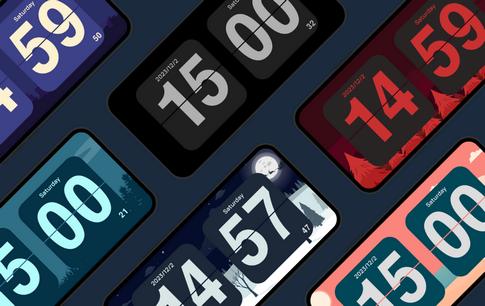 翻页时钟小组件高级版 翻页时钟小组件高级版