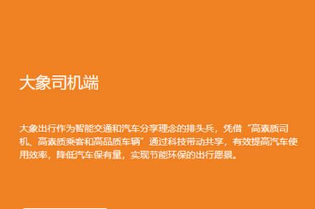 大象出行司机端