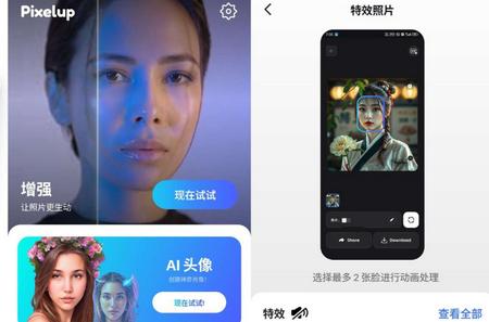 Pixelup AI动态头像制作