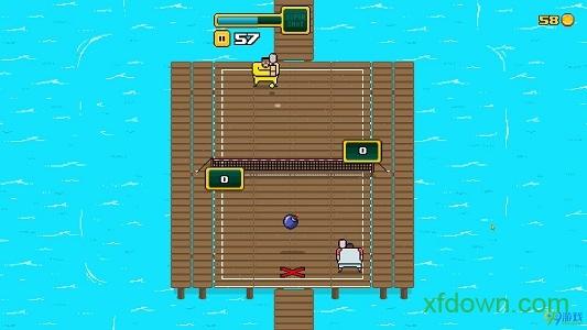 像素网球小游戏(timber tennis)截图1