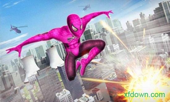暗黑蜘蛛侠飞翔都市(spider superhero fly simulator)截图1