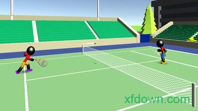 火柴人3d网球(Stickman 3D Tennis)截图2