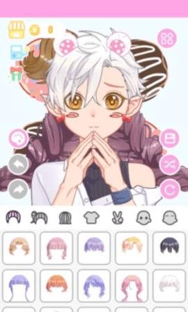 可爱的动漫女孩换装游戏截图2