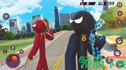 火柴人都市猎车破解版截图1