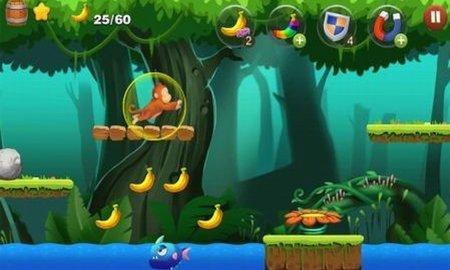 丛林猴子奔跑无限道具版截图1