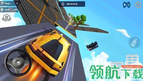 汽车爬山特技游戏中文版截图1