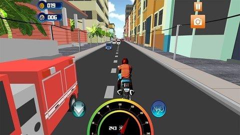 真实公路摩托车3D中文版截图1
