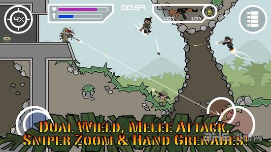 涂鸦军团2：迷你民兵 (Doodle Army 2 : Mini Militia)安卓版V4.1.1截图0