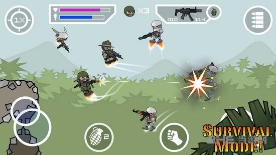 涂鸦军团2：迷你民兵 (Doodle Army 2 : Mini Militia)安卓版V4.1.1截图2