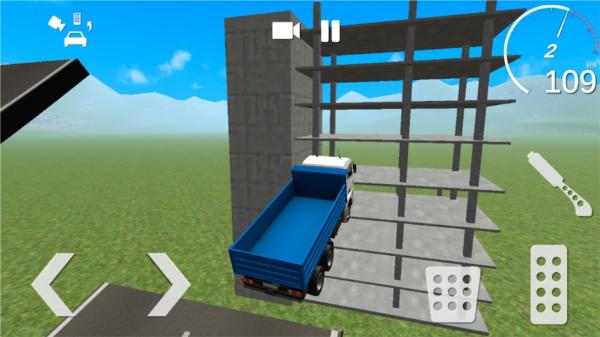 汽车与建筑物碰撞图片