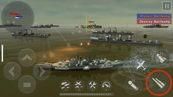 炮艇战3D战舰无限货币中文版 安卓版v3.5.1截图0