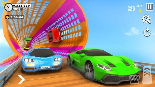 危险天空超跑特技StockCarStuntCarGames 安卓版v5.6截图0
