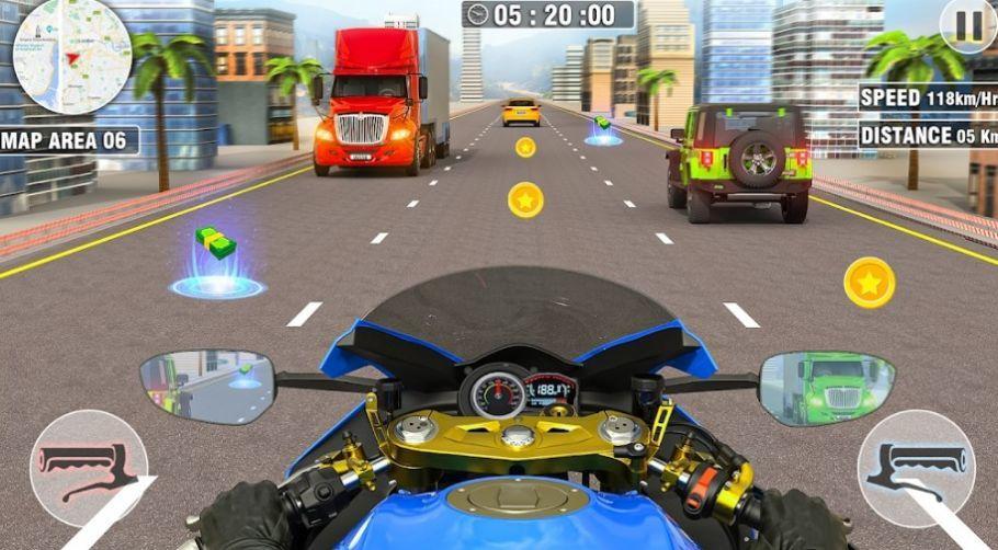 公路摩托车骑手驾驶截图0