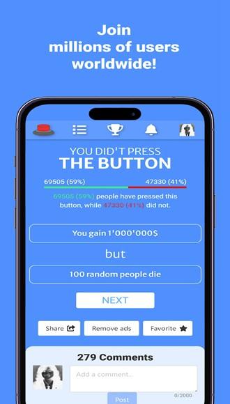 你会按下这个按钮吗 (Will You Press The Button)安卓版v3.6.2截图2