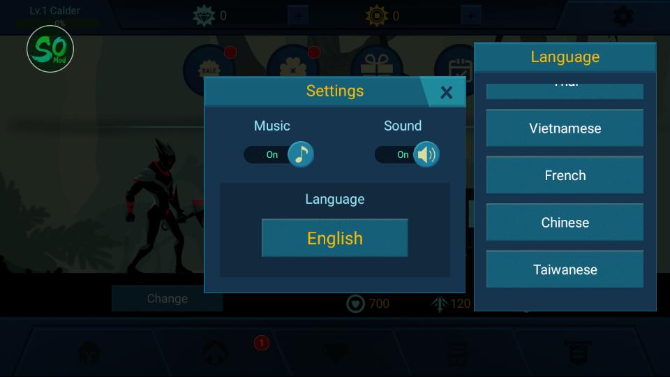 暗影格斗中文版Shadow Fighter1.43.1 内置菜单修改器截图0